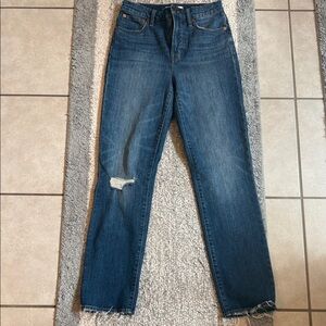 Madewell Women's Perfect Vintage Crop Blue Jeans